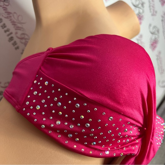 Victoria secret bathing suit top bling rhinestone diamond crystals bikini top - Picture 11 of 14